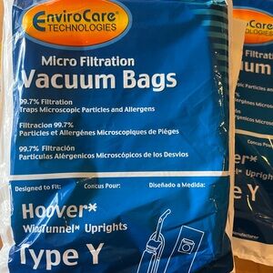 Hoover Vacuum Bags EnviroCare Technologies Type Y 30 New Bags